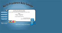 Desktop Screenshot of northprovidenceautosalvage.com
